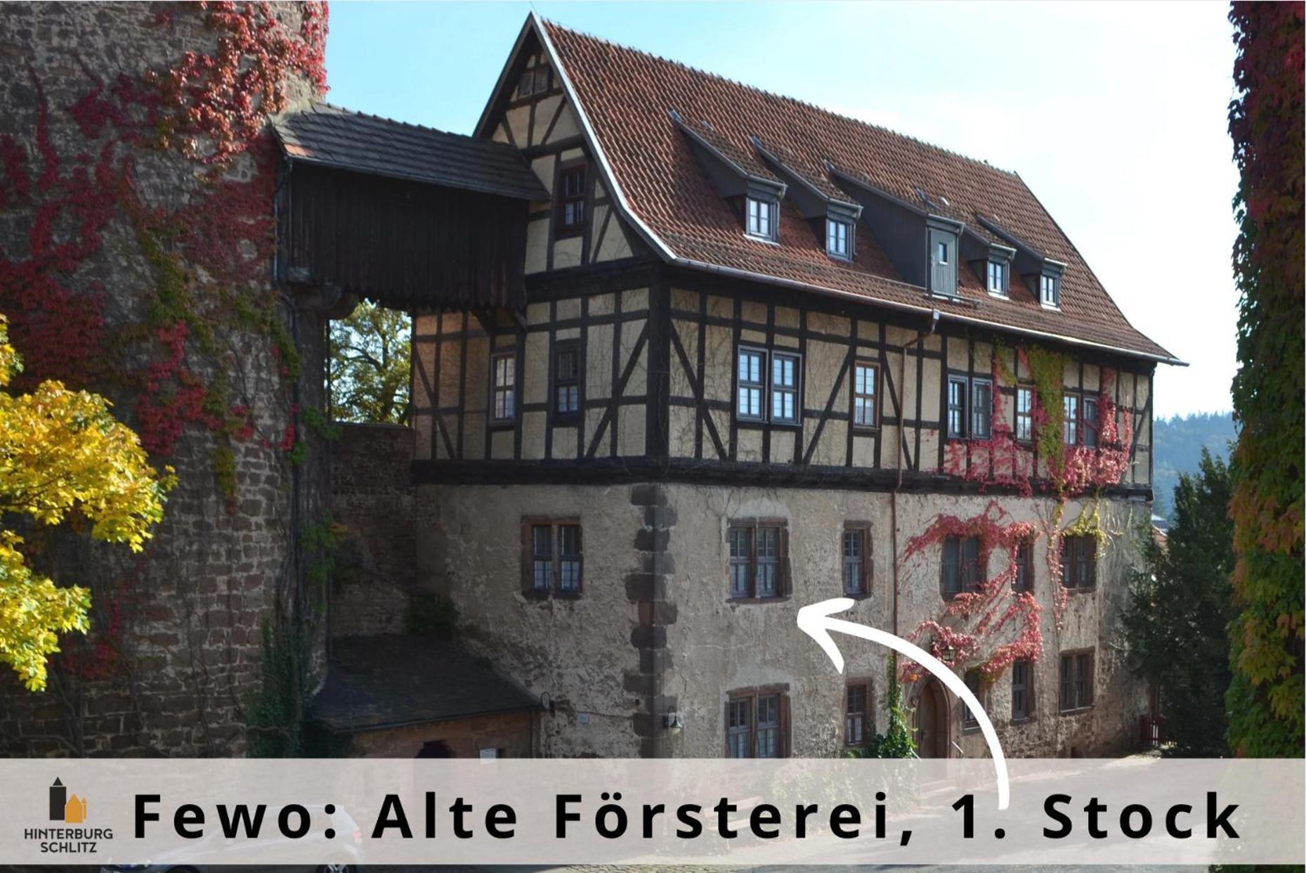 Alte Foersterei - Elegantes Apartment In Der Historischen Hinterburg Schlitz - Nahe Fulda Und Bad Hersfeld מראה חיצוני תמונה